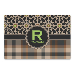 Moroccan Mosaic & Plaid Large Rectangle Car Magnet (Personalized)