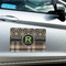Moroccan Mosaic & Plaid Large Rectangle Car Magnets- In Context