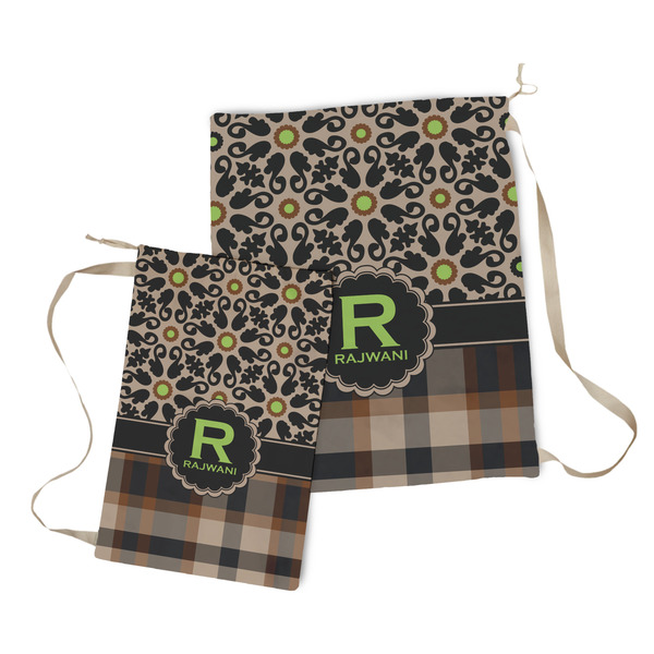 Moroccan Mosaic & Plaid Laundry Bag - Both Bags