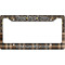 Moroccan Mosaic & Plaid License Plate Frame Wide
