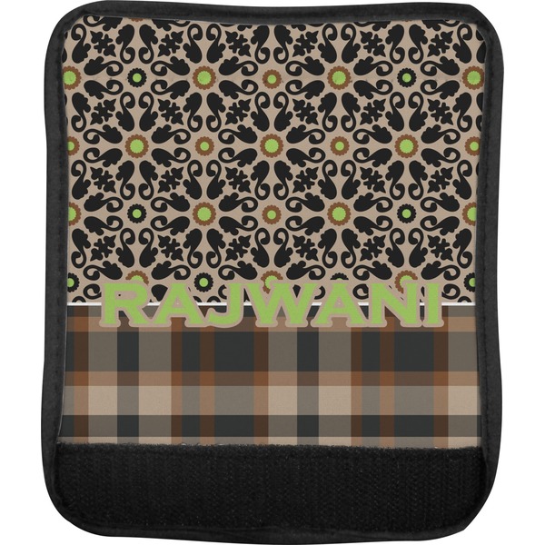 Moroccan Mosaic & Plaid Luggage Handle Wrap (Approval)