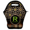 Moroccan Mosaic & Plaid Lunch Bag w/ Name and Initial