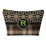 Moroccan Mosaic & Plaid Makeup Bag - Large - 12.5"x7" (Personalized)
