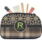 Moroccan Mosaic & Plaid Makeup / Cosmetic Bag - Medium (Personalized)