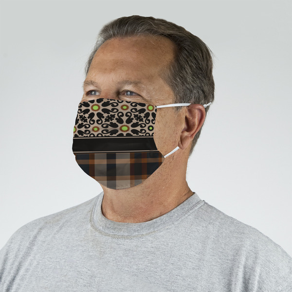 Moroccan Mosaic & Plaid Mask - Quarter View on Guy