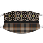Moroccan Mosaic & Plaid Cloth Face Mask (T-Shirt Fabric)