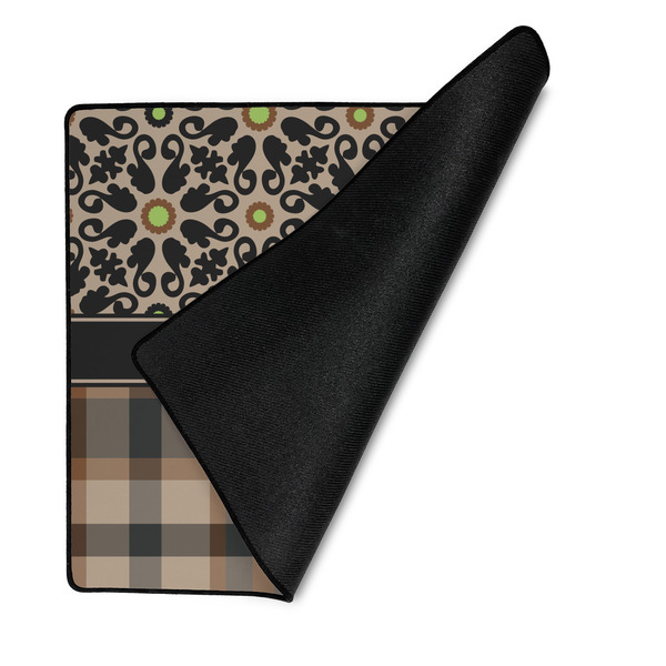 Moroccan Mosaic & Plaid Medium Gaming Mats - FRONT W/FOLD