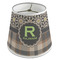 Moroccan Mosaic & Plaid Poly Film Empire Lampshade - Angle View