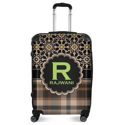 Moroccan Mosaic & Plaid Suitcase - 24" Medium - Checked (Personalized)