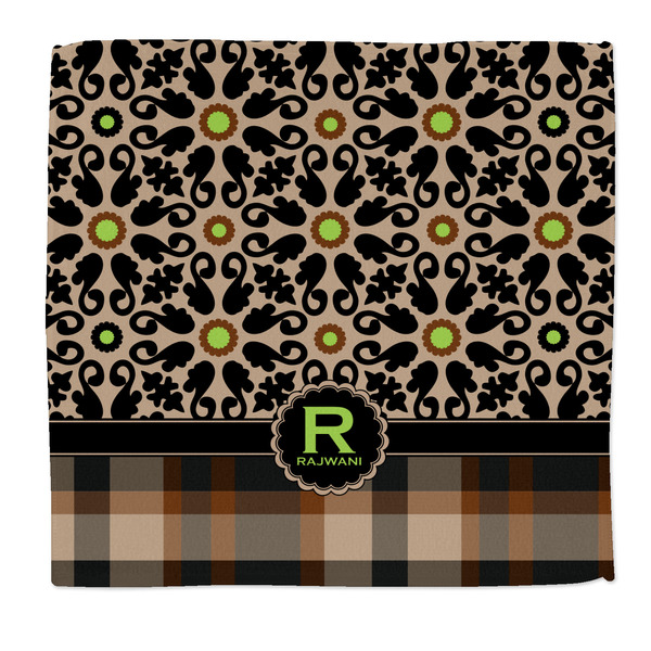 Custom Moroccan Mosaic & Plaid Microfiber Dish Rag (Personalized)