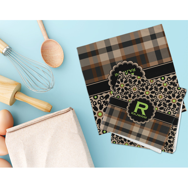 Moroccan Mosaic & Plaid Microfiber Dish Rag - LIFESTYLE