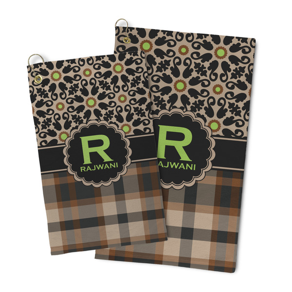 Moroccan Mosaic & Plaid Microfiber Golf Towel - PARENT MAIN