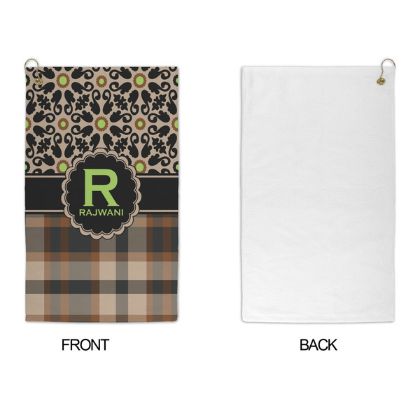 Moroccan Mosaic & Plaid Microfiber Golf Towels - APPROVAL