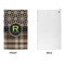 Moroccan Mosaic & Plaid Microfiber Golf Towels - APPROVAL