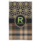 Moroccan Mosaic & Plaid Microfiber Golf Towel - Large (Personalized)