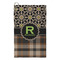 Moroccan Mosaic & Plaid Microfiber Golf Towels - Small - FRONT