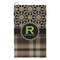 Moroccan Mosaic & Plaid Microfiber Golf Towel - Small (Personalized)
