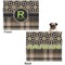 Moroccan Mosaic & Plaid Microfleece Dog Blanket - Large- Front & Back