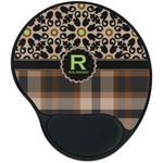 Moroccan Mosaic & Plaid Mouse Pad with Wrist Support