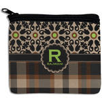 Moroccan Mosaic & Plaid Rectangular Coin Purse (Personalized)