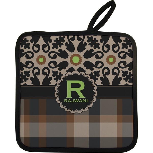 Moroccan Mosaic & Plaid Neoprene Pot Holder