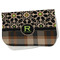 Moroccan Mosaic & Plaid Burp Cloth - Fleece w/ Name and Initial