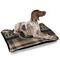Moroccan Mosaic & Plaid Outdoor Dog Beds - Large - IN CONTEXT