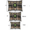 Moroccan Mosaic & Plaid Outdoor Dog Beds - SIZE CHART