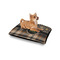 Moroccan Mosaic & Plaid Outdoor Dog Beds - Small - IN CONTEXT