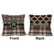 Moroccan Mosaic & Plaid Outdoor Pillow - 16x16