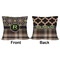 Moroccan Mosaic & Plaid Outdoor Pillow - 18x18