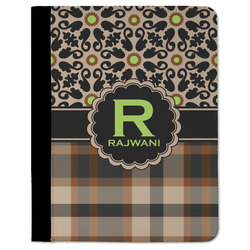 Moroccan Mosaic & Plaid Padfolio Clipboard (Personalized)