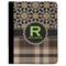 Moroccan Mosaic & Plaid Padfolio Clipboards - Large - FRONT
