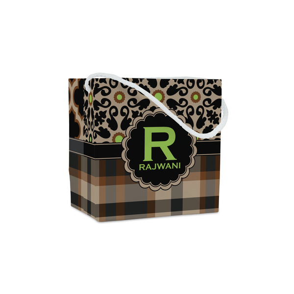 Custom Moroccan Mosaic & Plaid Party Favor Gift Bags - Gloss (Personalized)