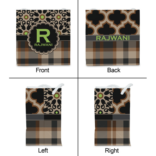 Moroccan Mosaic & Plaid Party Favor Gift Bag - Matte - Approval