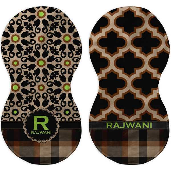 Moroccan Mosaic & Plaid Peanut Shaped Burps - Approval