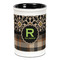 Moroccan Mosaic & Plaid Ceramic Pencil Holders - Black