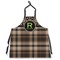 Moroccan Mosaic & Plaid Apron Without Pockets w/ Name and Initial