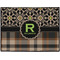 Moroccan Mosaic & Plaid Personalized Door Mat - 24x18 (APPROVAL)