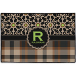 Moroccan Mosaic & Plaid Door Mat - 36"x24" (Personalized)