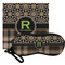 Moroccan Mosaic & Plaid Eyeglass Case & Cloth (Personalized)