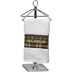 Moroccan Mosaic & Plaid Cotton Finger Tip Towel (Personalized)