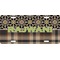Moroccan Mosaic & Plaid Personalized Novelty License Plate