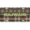 Moroccan Mosaic & Plaid Front License Plate (Personalized)