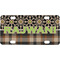 Moroccan Mosaic & Plaid Mini / Bicycle License Plate (4 Holes) (Personalized)