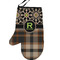 Moroccan Mosaic & Plaid Personalized Oven Mitt - Left