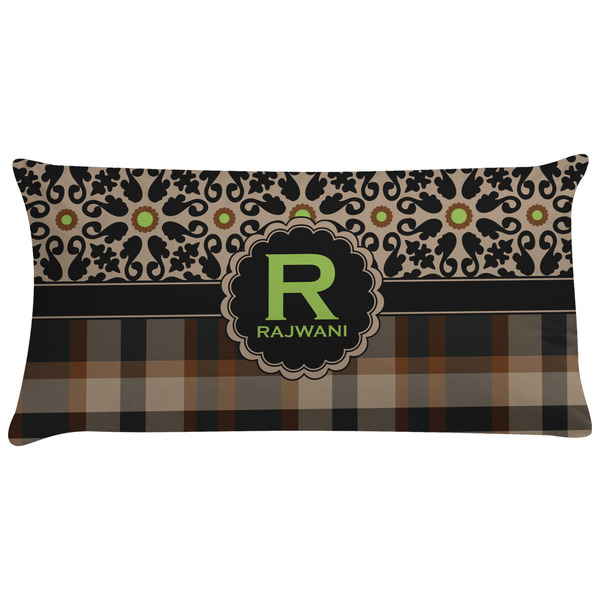 Custom Moroccan Mosaic & Plaid Pillow Case - King (Personalized)