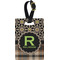 Moroccan Mosaic & Plaid Personalized Rectangular Luggage Tag
