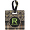 Moroccan Mosaic & Plaid Personalized Square Luggage Tag