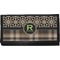 Moroccan Mosaic & Plaid Canvas Checkbook Cover (Personalized)